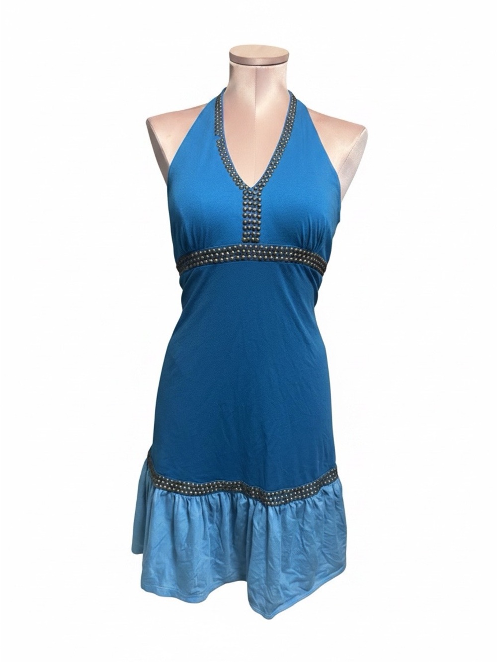 INC International Concepts Teal Blue Knit Top